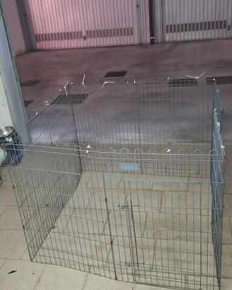 recinto in metallo per cuccioli