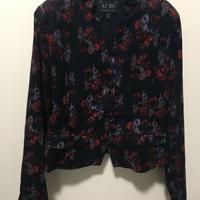 GIACCA donna ARMANI JEANS blu fiori Taglia 44