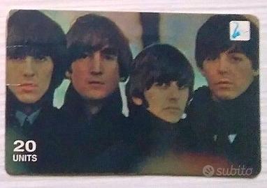 Scheda telefonica phone card Beatles