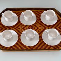 Tazzine caffe con vassoio