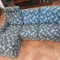  2 divani poltrone e sofá con penisola angolare