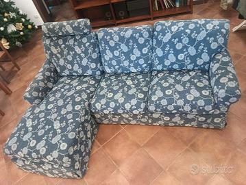  2 divani poltrone e sofá con penisola angolare