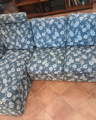  2 divani poltrone e sofá con penisola angolare