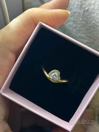 Anello Pandora Cuore Oro Bianco