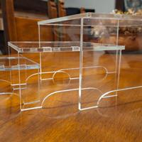 KIT 3 Espositori in Plexiglass Trasparente 5 mm –