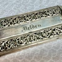 Portafiammiferi antico in argento – primi ‘900