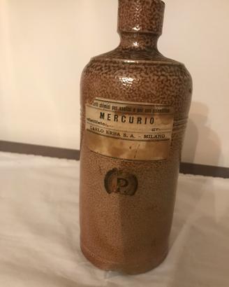 Bottiglia in gres Hg Carlo Erba S.A. Vintage