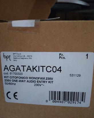 citofono bpt 61700320