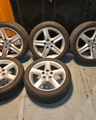 5 cerchi in lega Honda 5x114.3 r17