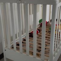 Lettino Culla Pali Bianco