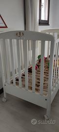 Lettino Culla Pali Bianco
