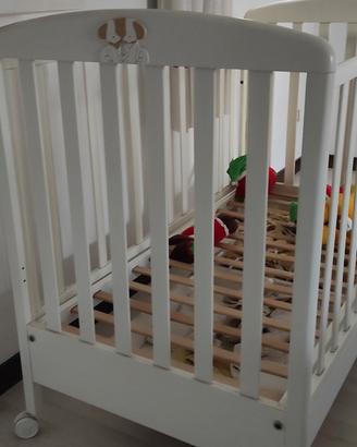 Lettino Culla Pali Bianco