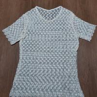 Maglia pizzo macrame
