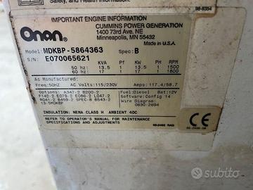 Generatore Onan per imbarcazioni