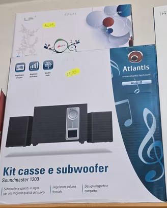 Casse 2.1 Atlantis + subwoofer 1200