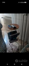 tavolino portariviste vintage anni 70/80 legno 