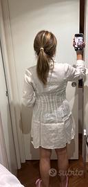 Vestito scamiciato lino bianco Intrend