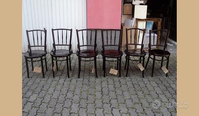 6 sedie depoca thonet restaurate