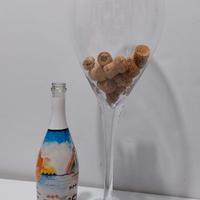 vaso Maxi calice in vetro alto cm 50 per arredo ca