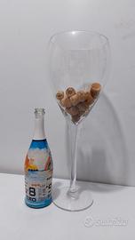 vaso Maxi calice in vetro alto cm 50 per arredo ca