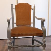 poltrone a rocchetto vintage in legno