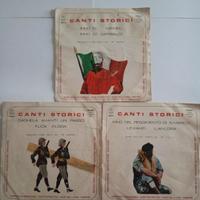 3 dischi vinile canti storici 