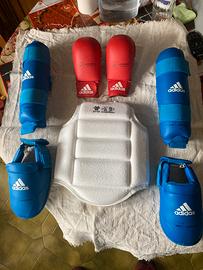 Set protezioni Adidas bimbi per arti marziali
