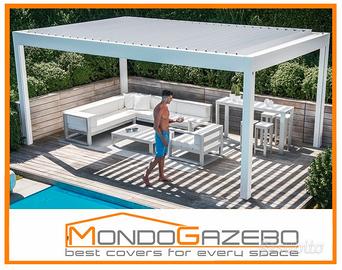 Pergola Bioclimatica 3x5 ALU manuale e motorizzata