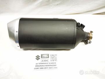 TERMINALE DI SCARICO ORIGINALE NERO PER SUZUKI GSX