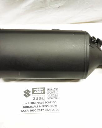 TERMINALE DI SCARICO ORIGINALE NERO PER SUZUKI GSX
