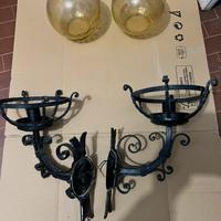 Lampade da esterno in ferro battuto