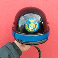 casco polizia epoca motociclista ubott nos nero