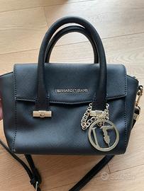 Borsa a mano Trussardi nera con tracolla