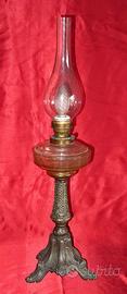 Lampada lume da antica lucerna a petrolio fine Ott