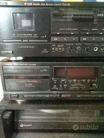 Due cassette deck teac e aiwa