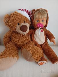 Cicciobello Teddy con peluche orso grande 