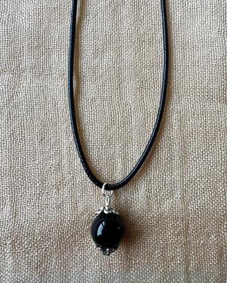 collana cordoncino coccu kokku onice portafortun