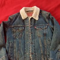giubbino jeans levis con pelo