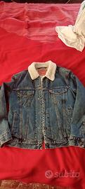 giubbino jeans levis con pelo
