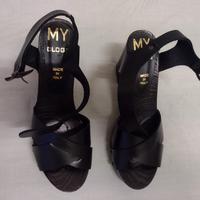 Sandali My Clogs in pelle - neri - n. 40 