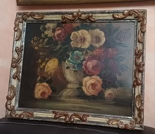 cornice decorata con dipinto fiori