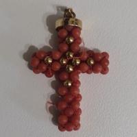 Crocetta per collana con oro