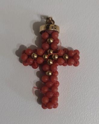 Crocetta per collana con oro