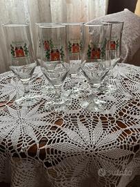 Set 6 bicchieri birra vintage 0,20