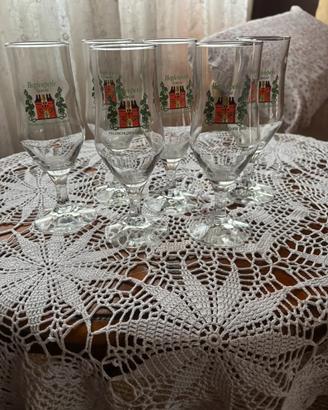 Set 6 bicchieri birra vintage 0,20
