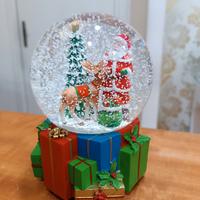 Carillon natalizio con neve in saldo