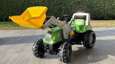 Trattore a pedali Junior RT, con Ruspa, Verde