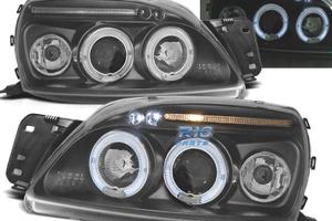 FARI FORD FIESTA 99-02 ANGEL EYES SFONDO NERO