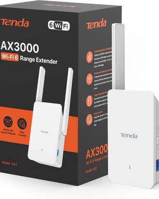 Tenda A33 Ripetitore WiFi 6 AX3000, Amplificatore