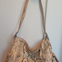 Borsa a spalla in pitone reticolato marca Tuscan's
